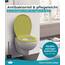 Calmwaters® Premium WC Sitz einfache Montage, Toilettendeckel bis 250 kg, Made in EU, antibakterieller Duroplast, Absenkautomatik, 2 Montage Optionen, abnehmbar, Klobrille, oval, Oliv-Moosgrün