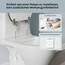 WOLTU Premium WC-Sitz Toilettensitz mit Absenkautomatik, MDF Holzkern, Softclose Scharnier, Desgin Décor Oval