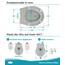 Calmwaters® Premium WC Sitz einfache Montage, Toilettendeckel bis 250 kg, Made in EU, aus antibakteriellem Duroplast, Absenkautomatik, 2 Montage Optionen, abnehmbar, Klobrille, oval, Manhattan-Grau