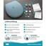 Calmwaters® Premium WC Sitz einfache Montage, Toilettendeckel bis 250 kg, Made in EU, antibakterieller Duroplast, Absenkautomatik, 2 Montage Optionen, abnehmbar, Klobrille, oval, Bermuda-Blau