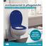 Calmwaters® Premium WC Sitz einfache Montage, Toilettendeckel bis 250 kg, Made in EU, antibakterieller Duroplast, Absenkautomatik, 2 Montage Optionen, abnehmbar, Klobrille, oval, Blau