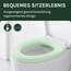 WOLTU WC Sitz Toilettensitz mit Absenkautomatik, Klodeckel mit Absenkautomati,Toilettendeckel, Toilettensitz aus Kunststoff, Fast Fix(Schnellbefestigung), Softclose Scharnier Oval