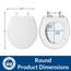 Bemis WC-Sitz 730SLEC 000, weiß, rund