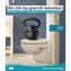 Calmwaters® Premium WC Sitz einfache Montage, Toilettendeckel bis 250 kg, Made in EU, antibakterieller Duroplast, doppelte Absenkautomatik, 2 Montage Optionen, abnehmbar, Klobrille, oval, Pergamon