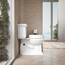 Hyten Toilettensitz, erhöht, leise, runde Vorderseite, Weiß