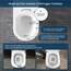 WOLTU Toilettendeckel WC Deckel Sitz Absenkautomatik, Kunststoff, Fast Fix/Schnellbefestigung, Softclose Scharnier D-Form