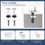 WOLTU Toilettendeckel, WC Sitz mit Absenkautomatik, Klodeckel Quick-Release-Funktion, O-Form-Toilettensitz mit Motiv, Montage oben unten, Duroplast