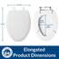 Bemis WC-Sitz 1500EC 000, weiß, 1er Pack länglich