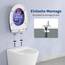 WOLTU Toilettendeckel, WC Sitz mit Absenkautomatik, Klodeckel Klobrille mit Quick-Release-Funktion, O-Form Toilettensitz mit Motiv, Montage von oben unten, 175 kg belastbar der Klobrille