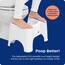 Squatty Potty Original 7-Zoll & 9-Zoll Einstellbar Höhe Badezimmer Toilette Schemel, Weiß