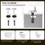 WOLTU Toilettendeckel, WC Sitz mit Absenkautomatik, Klodeckel Quick-Release-Funktion, O-Form-Toilettensitz mit Motiv, Montage oben unten, Duroplast
