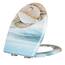 WOLTU Toilettendeckel mit Absenkautomatik Klodeckel WC Sitz Softclose Klobrille mit Quick Release Funktion Duroplast Oval einfache Montage