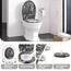 WOLTU Toilettendeckel, WC Sitz mit Absenkautomatik, Klodeckel mit Quick-Release-Funktion, Klobrille O-Form mit Motiv, Montage von oben zu unten, 175 kg belastbar