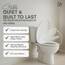 SA Products Toilettensitz mit Absenkautomatik – Universeller Ovaler Toilettensitz mit Softclose & Schnellverschluss, Thermoset-Deckel, Stabile ABS-Scharniere, Einfache Reinigung & Montage, Weiß