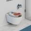 SCHÜTTE WC Sitz Holzkern COLORFUL STONES, Toilettensitz mit Absenkautomatik, passend für viele handelsübliche WC-Becken, max. Belastung der Klobrille 150 kg, Motiv Steine 80120