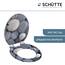 SCHÜTTE WC-Sitz Holzkern GREY STONES, Toilettensitz mit Absenkautomatik, passend für viele handelsübliche WC-Becken, maximale Belastung der Klobrille 150 kg, Motiv Steine auf Brille und Deckel 80130