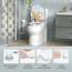 WOLTU Toilettendeckel mit Absenkautomatik Klodeckel WC Sitz Softclose Klobrille mit Quick Release Funktion Duroplast Oval einfache Montage