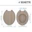 SCHÜTTE WC-Sitz MODERN mit Absenkautomatik aus Holz | Toilettensitz mit Klodeckel | Holzkern Toilettendeckel mit Motiv (maximale Belastung der Klobrille 175 kg) | Holz