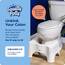 Squatty Potty Original 7-Zoll & 9-Zoll Einstellbar Höhe Badezimmer Toilette Schemel, Weiß