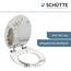 SCHÜTTE WC Sitz Holzkern BALANCE, Toilettensitz mit Absenkautomatik, passend für viele handelsübliche WC-Becken, max. Belastung der Klobrille 150 kg, Motiv Steine 80121