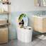 WOLTU Toilettendeckel, WC Sitz mit Absenkautomatik, Klodeckel Klobrille mit Quick-Release-Funktion, O-Form Toilettensitz mit Motiv, Montage von oben unten, 175 kg belastbar der Klobrille