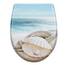 WOLTU Toilettendeckel mit Absenkautomatik Klodeckel WC Sitz Softclose Klobrille mit Quick Release Funktion Duroplast Oval einfache Montage