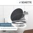 SCHÜTTE WC-Sitz SPIRIT mit Absenkautomatik aus Holz, Toilettendeckel aus MDF, Holzkern Toilettensitz mit Klodeckel, Klobrille -und Deckel belastbar bis 175kg, Anthrazit