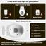 WOLTU Toilettendeckel, WC Sitz mit Absenkautomatik, Klodeckel Quick-Release-Funktion, O-Form-Toilettensitz mit Motiv, Montage oben unten, Duroplast