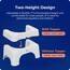 Squatty Potty Original 7-Zoll & 9-Zoll Einstellbar Höhe Badezimmer Toilette Schemel, Weiß