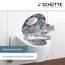 SCHÜTTE WC-Sitz Holzkern GREY STONES, Toilettensitz mit Absenkautomatik, passend für viele handelsübliche WC-Becken, maximale Belastung der Klobrille 150 kg, Motiv Steine auf Brille und Deckel 80130