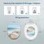 WOLTU Toilettendeckel mit Absenkautomatik Klodeckel WC Sitz Softclose Klobrille mit Quick Release Funktion Duroplast Oval einfache Montage