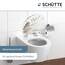 SCHÜTTE WC Sitz Holzkern BALANCE, Toilettensitz mit Absenkautomatik, passend für viele handelsübliche WC-Becken, max. Belastung der Klobrille 150 kg, Motiv Steine 80121