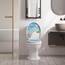 WOLTU Toilettendeckel mit Absenkautomatik, WC Sitz Deckel oval, Klodeckel mit Quick-Release für einfach Reinigung, Klobrille mit verstellbaren Scharnieren, Motiv