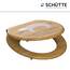 SCHÜTTE WC-Sitz NO HURRY mit Absenkautomatik aus Holz, hochwertiger Toilettendeckel mit 175kg Belastbarkeit, Toilettensitz mit Brille, Klodeckel für WC, MDF Holzkern Klobrille mit Motiv