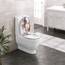 WOLTU Toilettendeckel, WC Sitz mit Absenkautomatik, Klodeckel Klobrille mit Quick-Release-Funktion, O-Form Toilettensitz mit Motiv, Montage von oben unten, 175 kg belastbar