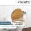 SCHÜTTE WC-Sitz NO HURRY mit Absenkautomatik aus Holz, hochwertiger Toilettendeckel mit 175kg Belastbarkeit, Toilettensitz mit Brille, Klodeckel für WC, MDF Holzkern Klobrille mit Motiv