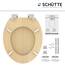 SCHÜTTE WC-Sitz NATRUAL mit Absenkautomatik aus Holz | Toilettensitz mit Klodeckel | Holzkern Toilettendeckel mit Motiv (maximale Belastung der Klobrille 175 kg) | Holz