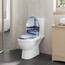 WOLTU Toilettendeckel, WC Sitz mit Absenkautomatik, Klodeckel Quick-Release-Funktion, O-Form-Toilettensitz mit Motiv, Montage oben unten, Duroplast