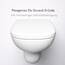 Bullseat WC Sitz passgenau für Duravit D-Code | Toilettendeckel mit Softclose Absenkautomatik | Abnehmbar mit Quick-Release | Antibakterieller Duroplast | Edelstahlbefestigung