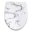 WOLTU Toilettendeckel, WC Sitz mit Absenkautomatik, Klodeckel Klobrille mit Quick-Release-Funktion, O-Form Toilettensitz mit Motiv, 175 kg belastbar