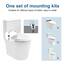 WOLTU Toilettendeckel, WC Sitz mit Absenkautomatik, Klodeckel Klobrille mit Quick-Release-Funktion, O-Form Toilettensitz mit Motiv, 175 kg belastbar