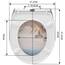 WOLTU Toilettendeckel mit Absenkautomatik Klodeckel WC Sitz Softclose Klobrille mit Quick Release Funktion Duroplast Oval einfache Montage