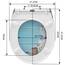 WOLTU Toilettendeckel mit Absenkautomatik Klodeckel WC Sitz Softclose Klobrille mit Quick Release Funktion Duroplast Oval einfache Montage Strandholz