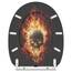 Sanilo WC Sitz mit Absenkautomatik & Schnellverschluss, Toilettendeckel per Knopfdruck abnehmbar, einfache Montage von oben (Totenkopf in Flammen)
