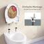 WOLTU Toilettendeckel, WC Sitz mit Absenkautomatik, Klodeckel Klobrille mit Quick-Release-Funktion, O-Form Toilettensitz mit Motiv, Montage von oben unten, 175 kg belastbar der Klobrille