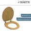 SCHÜTTE WC-Sitz BAMBOO ohne Absenkautomatik aus Bambus, nachhaltiger Toilettendeckel mit 175kg Belastbarkeit, Toilettensitz mit Brille, Klodeckel für WC, Holz Klobrille