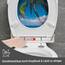 WOLTU Toilettendeckel mit Absenkautomatik, WC Sitz Deckel oval, Klodeckel mit Quick-Release für einfach Reinigung, Klobrille mit verstellbaren Scharnieren, Motiv