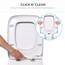 Bullseat WC Sitz passgenau für Duravit D-Code | Toilettendeckel mit Softclose Absenkautomatik | Abnehmbar mit Quick-Release | Antibakterieller Duroplast | Edelstahlbefestigung