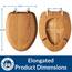 Mayfair 19601br 378 natur Reflexe Holz Furnier WC-Sitz mit Scharnieren aus Messing, 19601CP 378, 0V