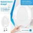 KESSER® WC Sitz mit Absenkautomatik Toilettendeckel Quick-Release-Funktion und Softclose - einfache Montage Klodeckel aus Duroplast Toilettensitz mit Edelstahl Befestigung